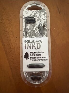 Skullcandy INKD Wired Earbuds in Black and Silver